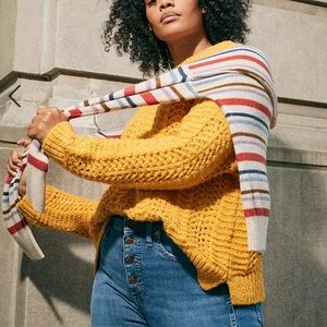 Madewell Windemere Pointelle Sweater Size M